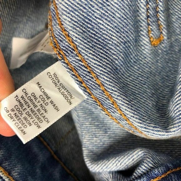 LOFT Ann Taylor Button Front Mini Denim Skirt - Picture 5 of 5